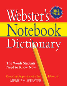 Webster's Notebook Dictionary book cover
