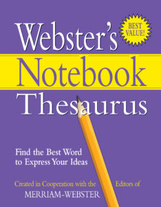 Webster's Notebook Thesaurus book cover
