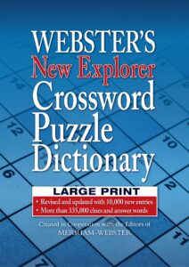 Webster's New Explorer Crossword Puzzle Dictionary book cover