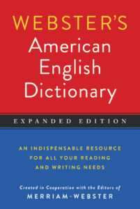 Websters American English Dictionary book cover