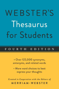 Webster's Thesaurus for Students book cover